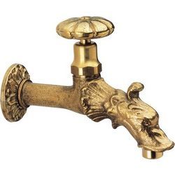 Κάνουλα -Βρύση Κήπου / Μπαλκονιού με Ροζέτα & Ρακόρ Μπρονζέ Διακοσμητικό ΛΕΩΝ 86015400