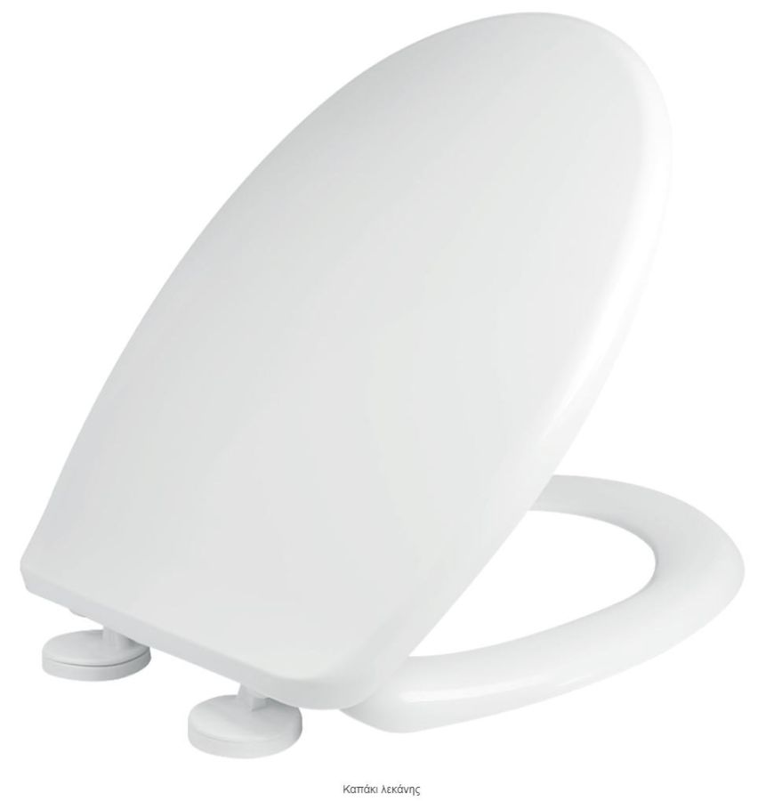 Κάλυμμα Λεκάνης WC Universal Πλαστικό Thermoplast Λευκό 41-44,5 * 36,5cm Elvit Akdeniz 0300