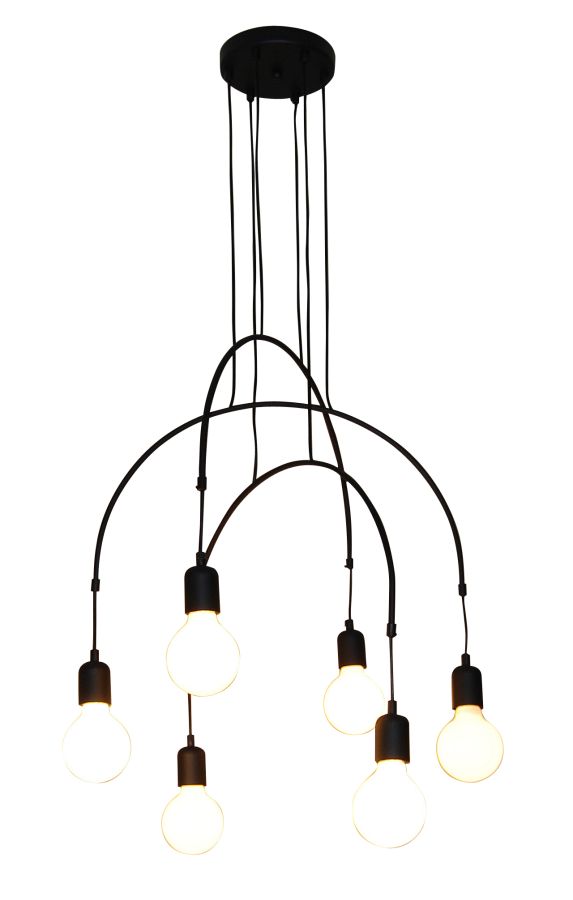 HL-3527-6 EVERDINA BLACK PENDANT HOMELIGHTING 77-3823