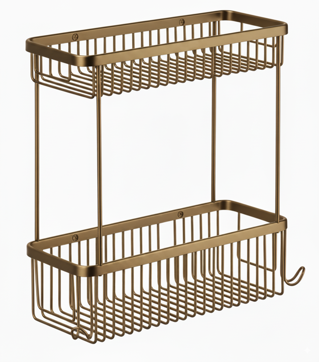 Σπογγοθήκη Διπλή Αντικέ Bronze Art Σπογγοθήκες 1698-41-2